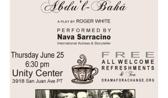 An Evening of Theatre, Music & Reflection — June 25, 6:30 pm